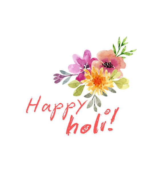 Holi Design_Floral Art_Happy Holi