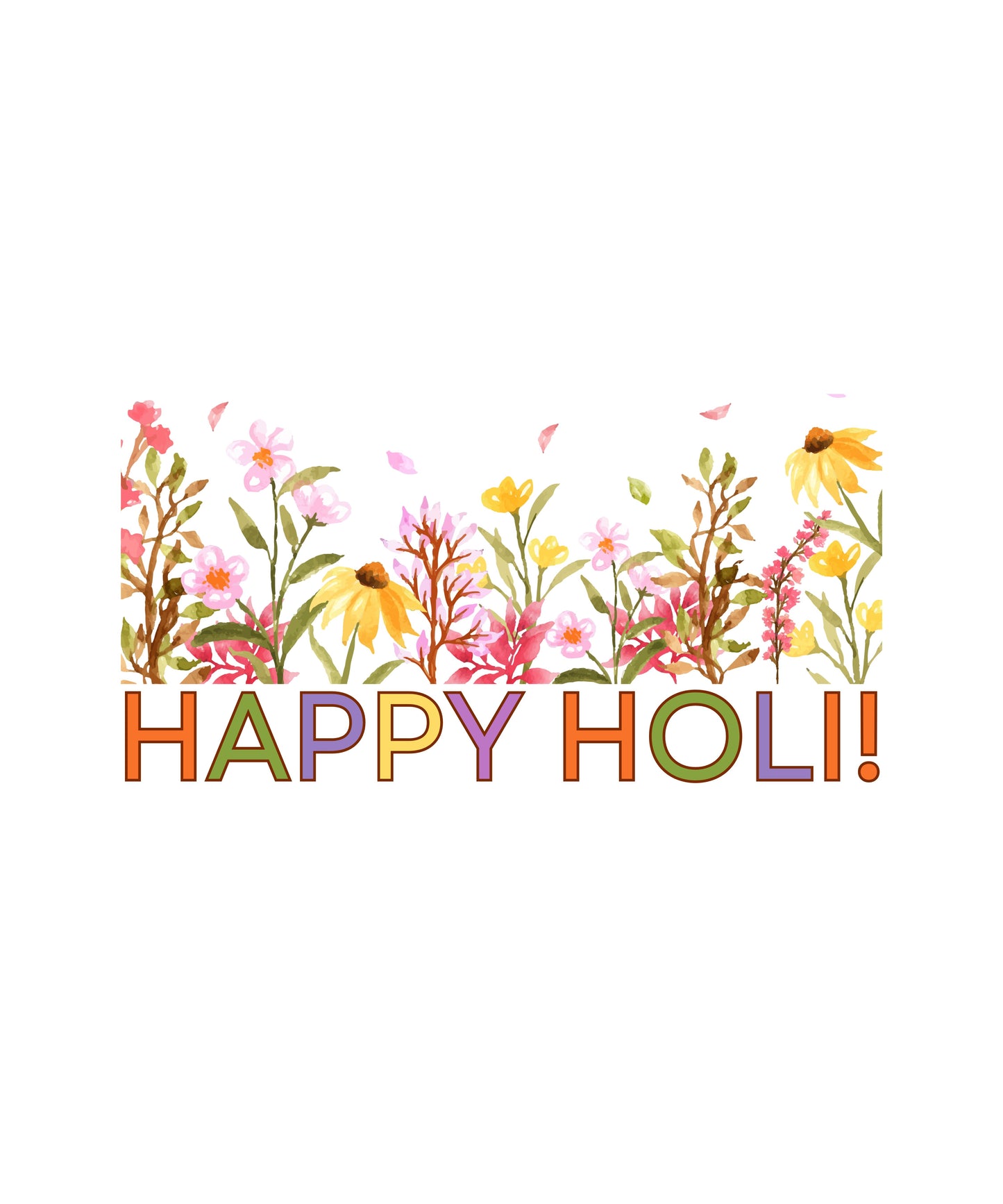 Holi Design_Floral Art_Happy Holi