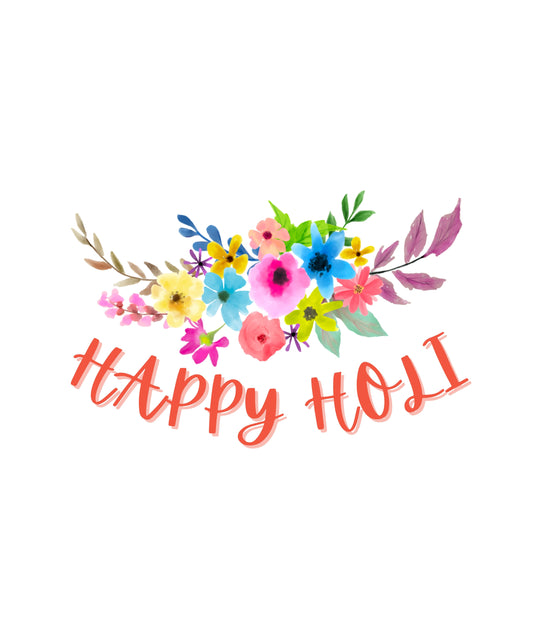 Holi Design_Floral Art_Happy Holi