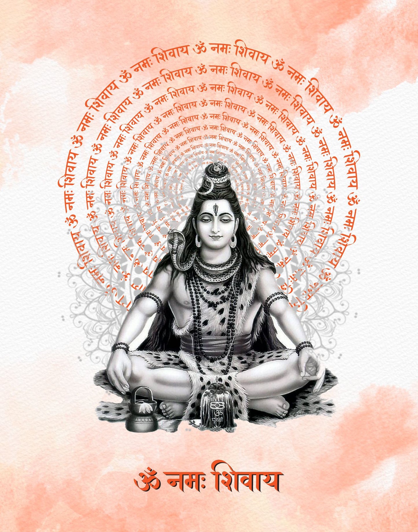 Om Namah Shivaya - Lord Shiva Wall Art Printable 🔱🕉️